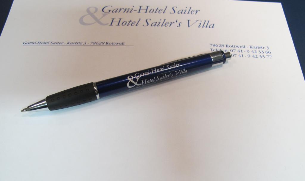 Garni-Hotel Sailer & Hotel Sailer'S Villa Rottweil Extérieur photo